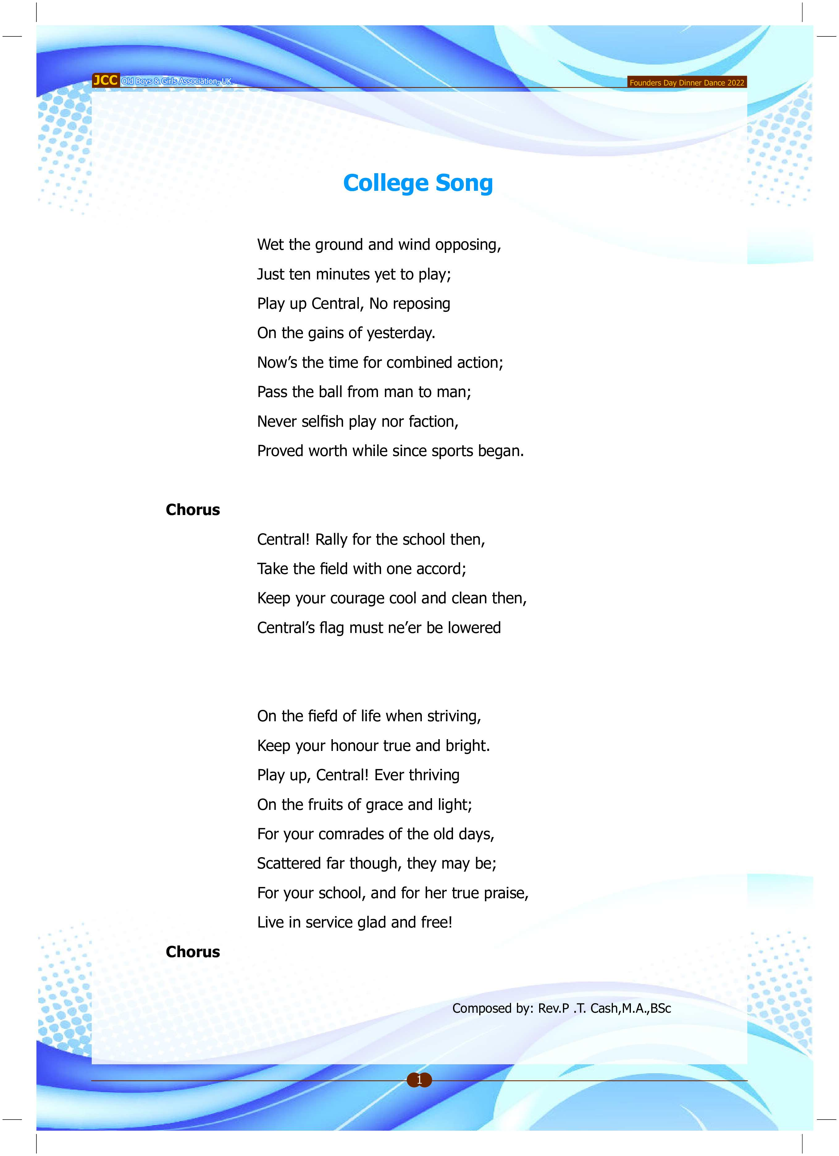 JCC OBA UK Newsletter - 2022 Page 0